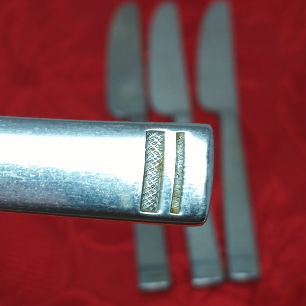 4X BK Dansk BISTRO Stainless Steel 18/10 Flatware Butter Knives
